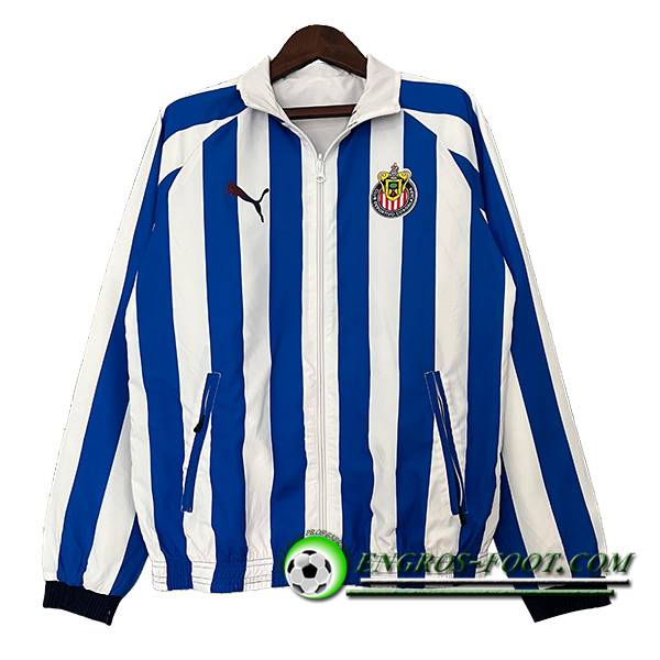 Coupe-Vent C.D.Guadalajara Bleu/Blanc 2023/2024