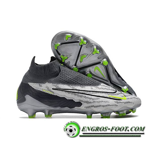 Nike Chaussures de Foot Phantom GX Elite DF Link FG Noir/Gris
