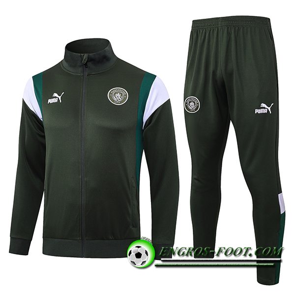 Ensemble Survetement de Foot - Veste Manchester City Vert 2023/2024