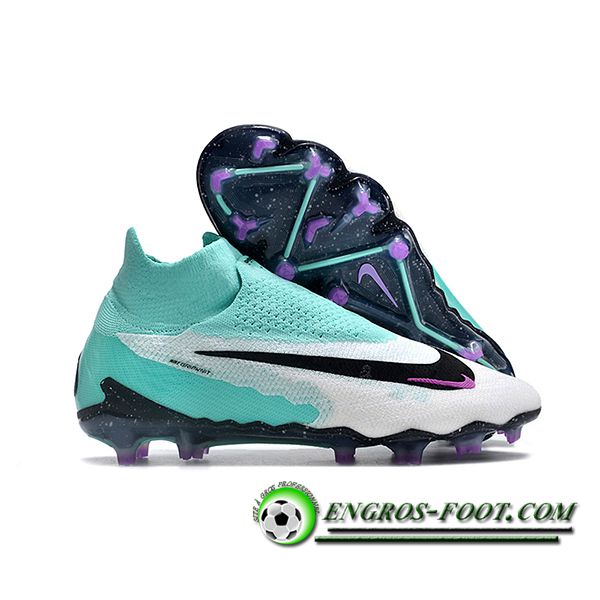 Nike Chaussures de Foot Phantom GX Elite DF Link FG Blanc/Noir/Vert