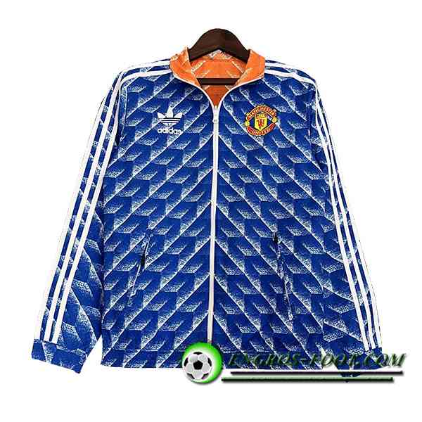 Coupe-Vent Manchester United Bleu/Blanc 2023/2024