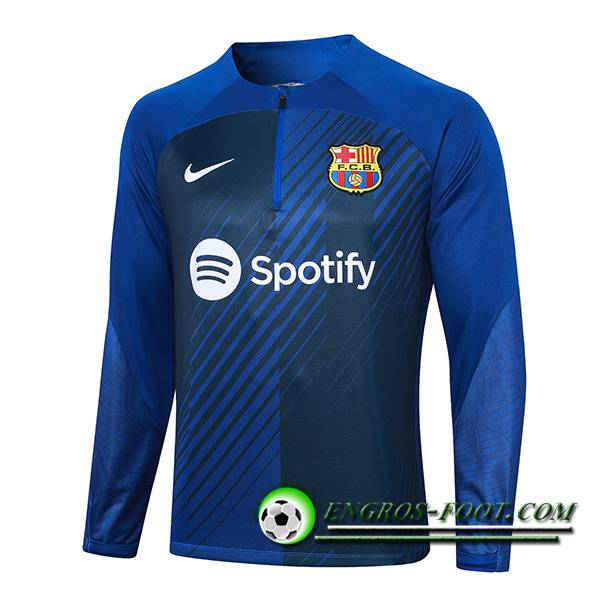 Sweatshirt Training FC Barcelone Blanc/Noir 2023/2024