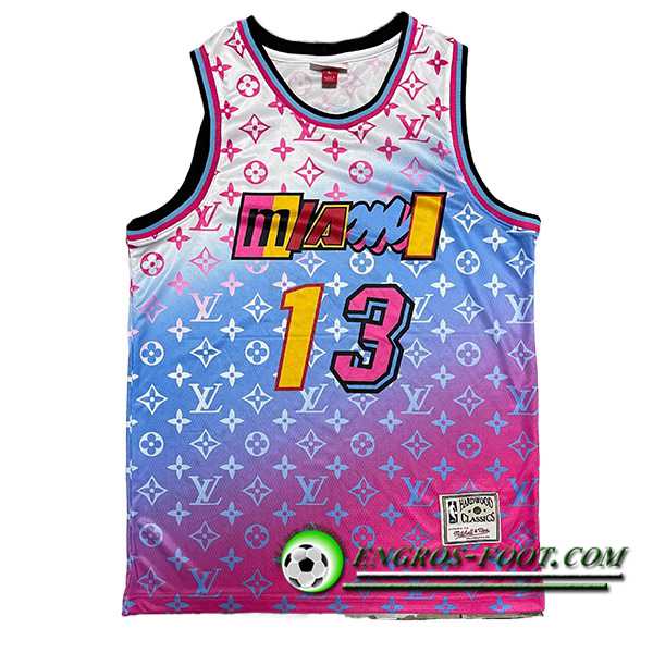 Maillot Miami Heat (ADEBAYO #13) 2023/24 Pourpre/Bleu/Blanc