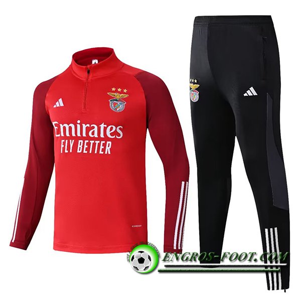Ensemble Survetement de Foot Benfica Rouge/Noir 2023/2024