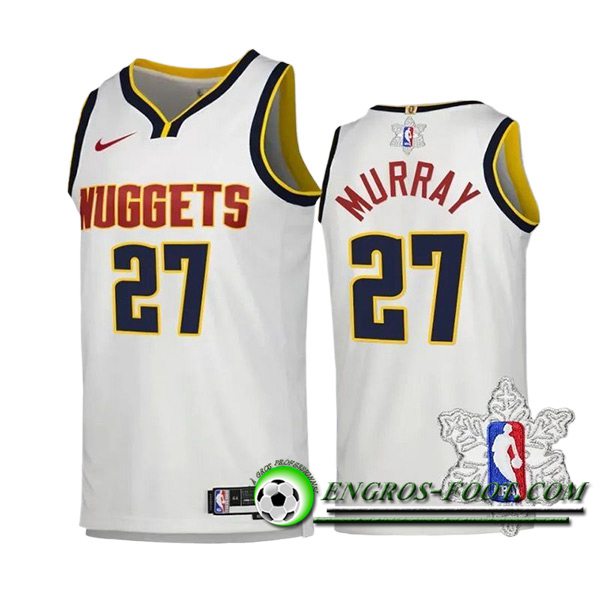 Maillot Denver Nuggets (MURRAY #27) 2023/24 Blanc -05