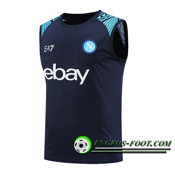 Ensemble Training Debardeur + Shorts SSC Naples Bleu Foncé 2024/2025