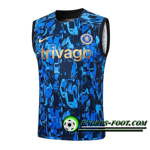Training Debardeur FC Chelsea Bleu/Noir 2024/2025
