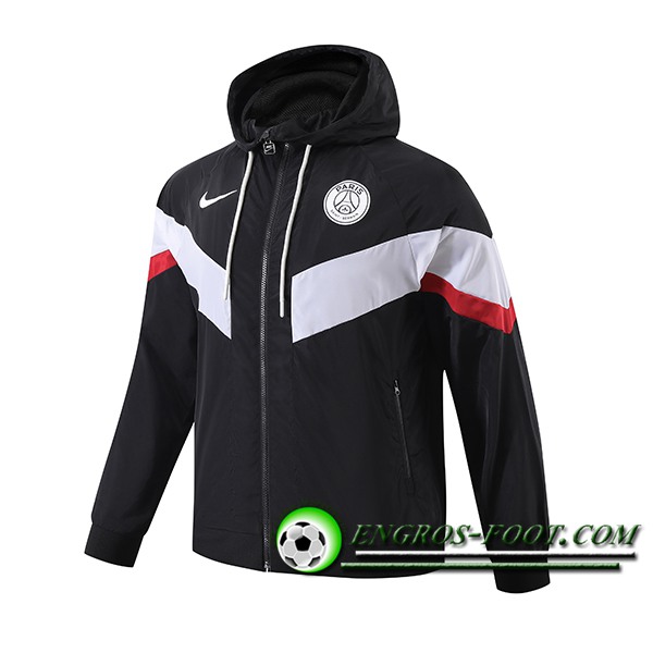 Coupe-Vent PSG Noir/Blanc 2024/2025