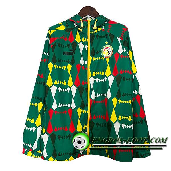 Coupe-Vent Sénégal Vert/Jaune 2024/2025