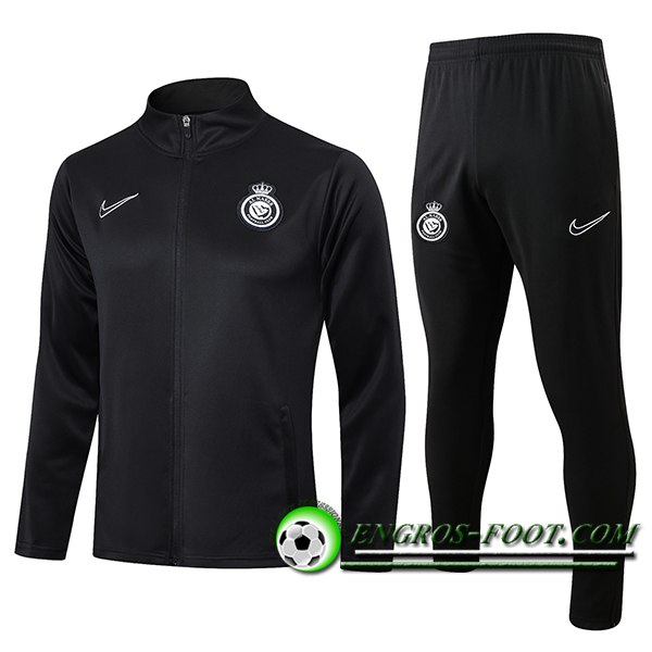 Ensemble Survetement de Foot Veste Foot Al-Nassr FC Noir 2024/2025