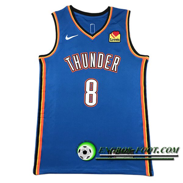 Maillot Oklahoma City Thunder (WILLIAMS #8) 2024/25 Bleu/Orange