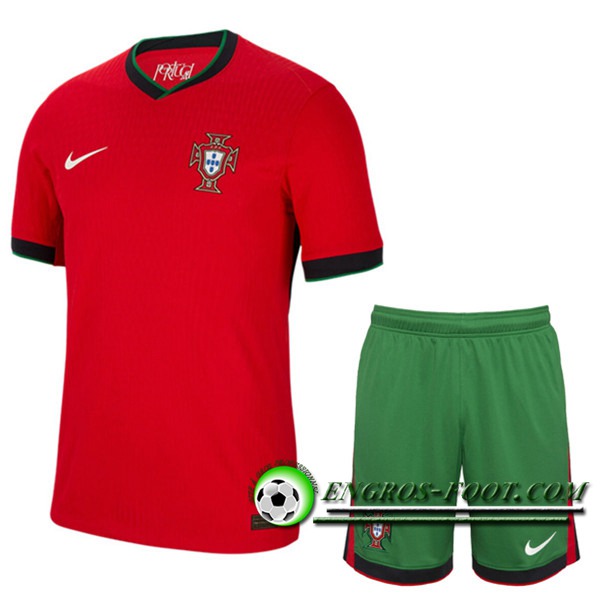 Ensemble Maillot Portugal Domicile + Short UEFA Euro 2024