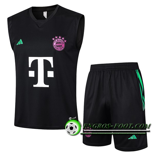 Ensemble Training Debardeur + Shorts Bayern Munich Noir 2024/2025