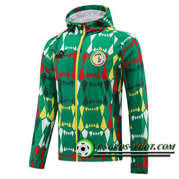 Coupe-Vent Sénégal Vert/Jaune/Rouge 2024/2025