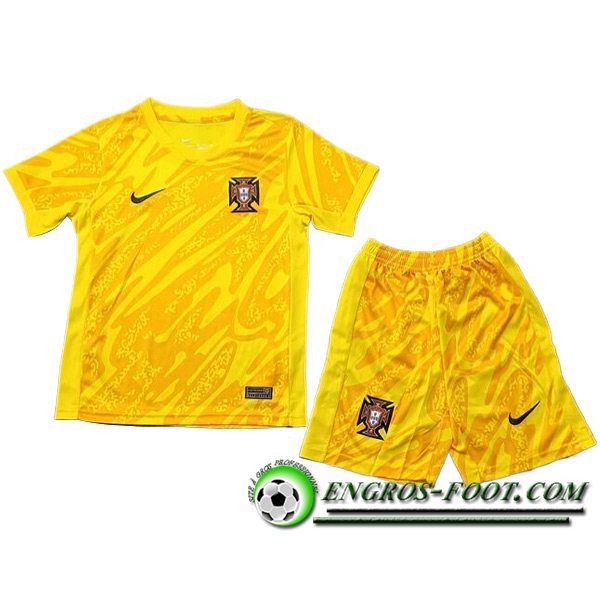 Maillot de Foot Portugal Enfant Gardien de But UEFA Euro 2024