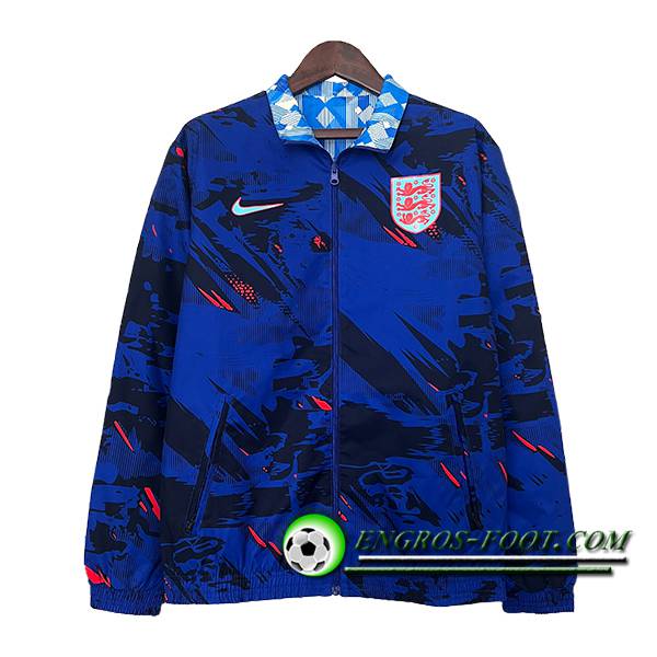 Coupe-Vent Angleterre Bleu/Noir/Rouge 2024/2025