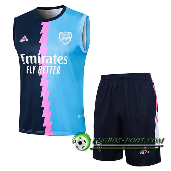 Ensemble Training Debardeur Arsenal Bleu/Rose 2024/2025