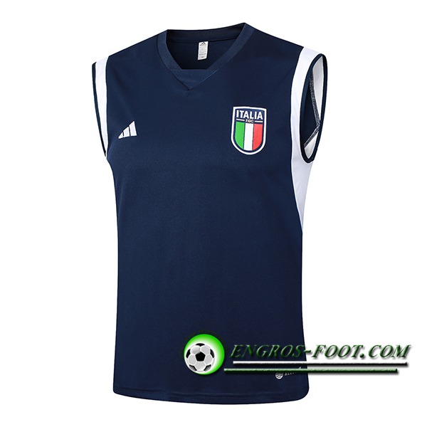 Training Debardeur Italie Bleu Foncé 2024/2025