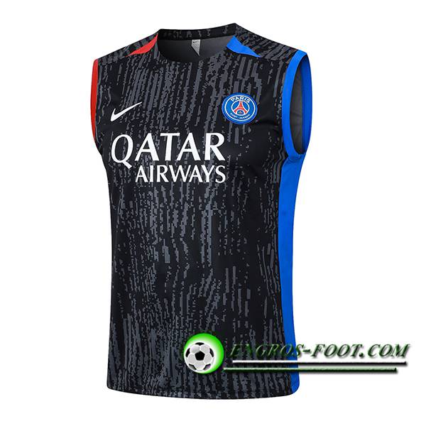 Training Debardeur PSG Noir/Gris/Rouge/Bleu 2024/2025