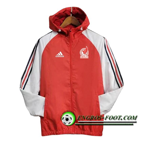 Coupe-Vent Mexique Rouge/Blanc 2024/2025