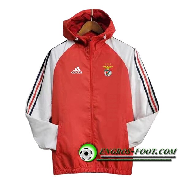 Coupe-Vent Benfica Rouge/Blanc 2024/2025