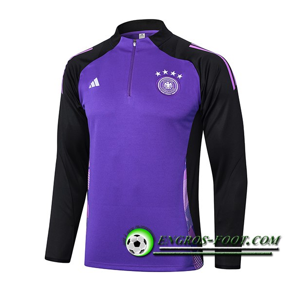 Sweatshirt Training Allemagne Pourpre/Noir 2024/2025 -02