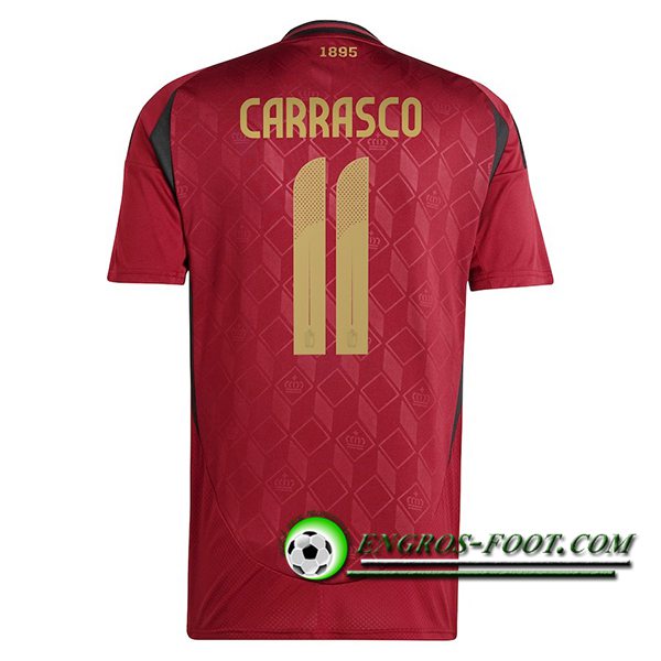 Maillot Equipe Foot Belgique (CARRASCO #11) 2024/2025 Domicile