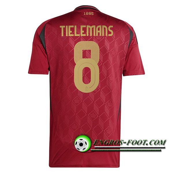 Maillot de Foot Belgique (TIELEMANS #8) UEFA Euro 2024 Domicile