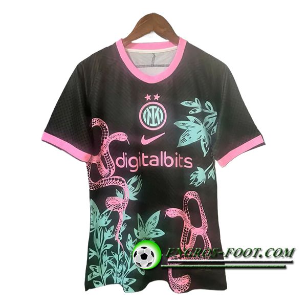 Maillot de Foot Inter Milan Champion 2 Noir/Rose 2024/2025