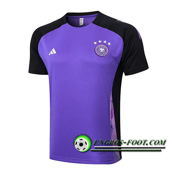 Training T-Shirts Allemagne Pourpre/Noir 2024/2025