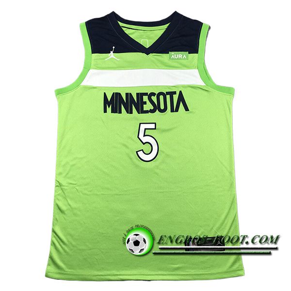 Maillot Minnesota Timberwolves (EDWARDS #5) 2024/25 Vert/Noir