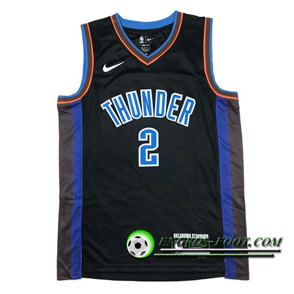Maillot Oklahoma City Thunder (GILGEOUS-ALEXANDER #2) 2024/25 Noir/Bleu