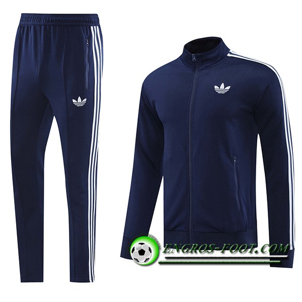 Ensemble Survetement de Foot Veste Foot Adidas Bleu Royal 2024/2025