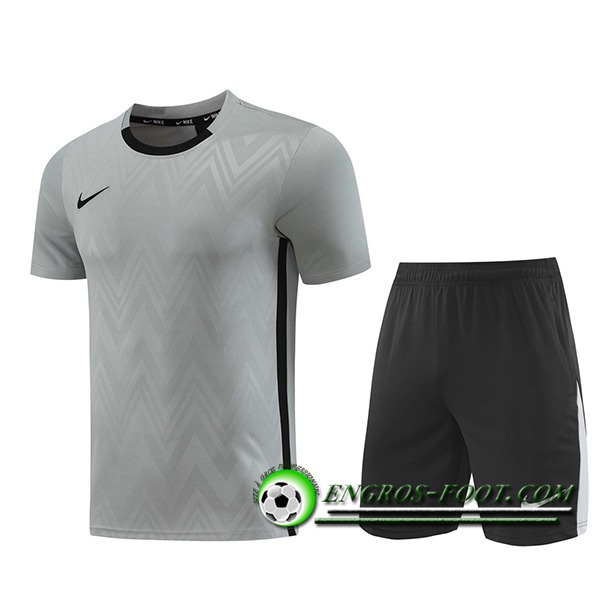 Ensemble Training T-Shirts Nike Gris/Noir 2024/2025