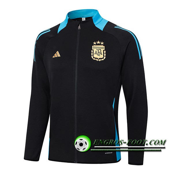 Veste Foot Argentine Noir/Bleu 2024/2025 -02