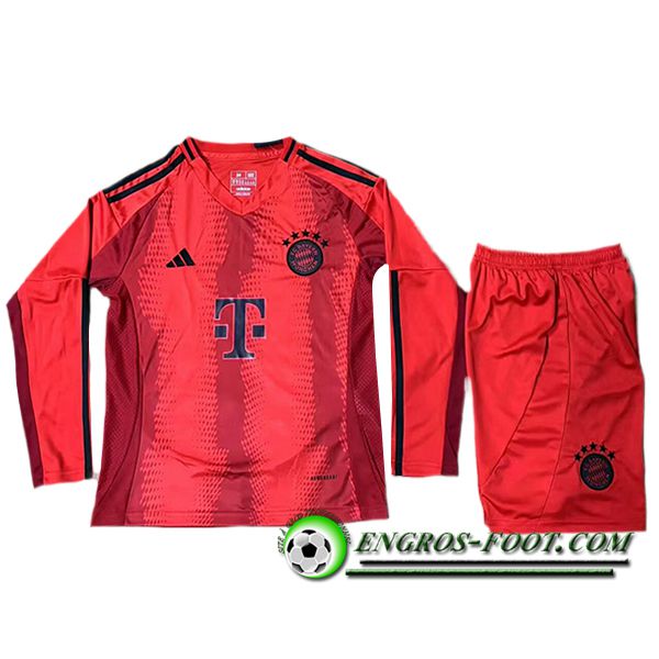 Maillot de Foot Bayern Munich Enfant Domicile Manches Longues 2024/2025