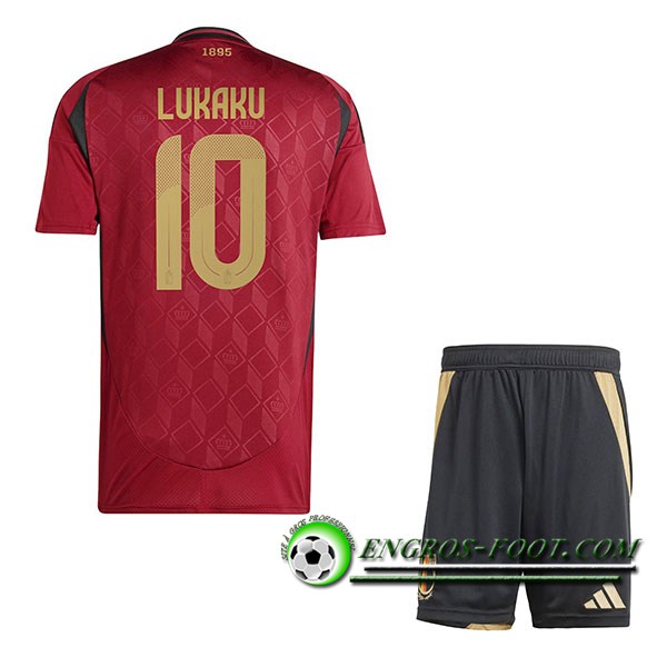 Maillot Equipe Foot Belgique (LUKAKU #10) Enfant 2024/2025 Domicile