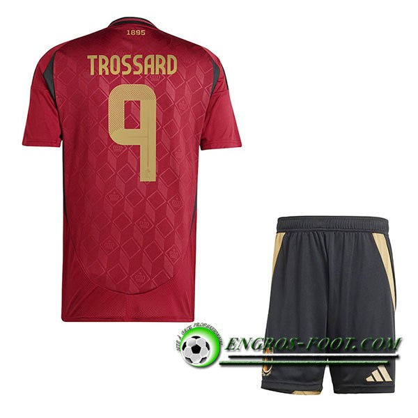 Maillot Equipe Foot Belgique (TROSSARD #9) Enfant 2024/2025 Domicile