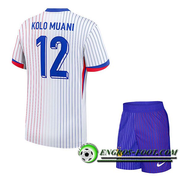 Maillot Equipe Foot France (KOLO MUANI #12) Enfant 2024/2025 Exterieur