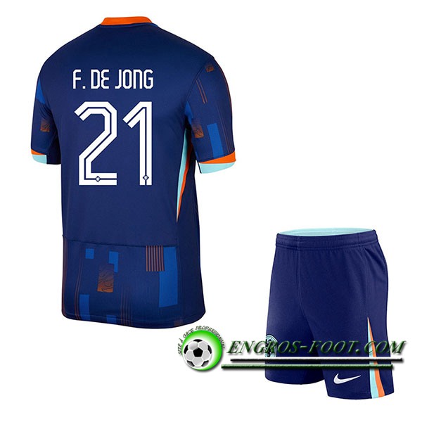 Maillot Equipe Foot Pays-Bas (F.DE JONG #21) Enfant 2024/2025 Exterieur
