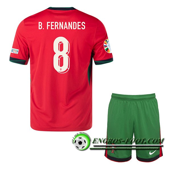 Maillot Equipe Foot Portugal (B. FERNANDES #8) Enfant 2024/2025 Domicile