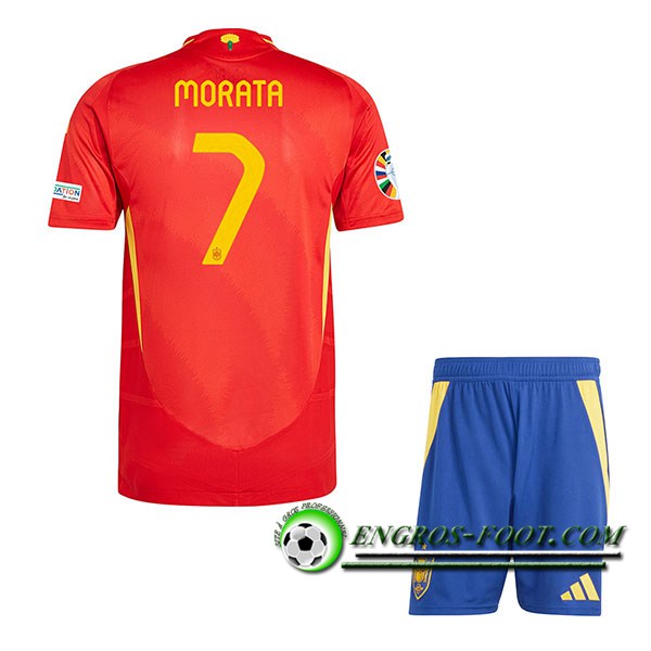Maillot Equipe Foot Espagne (MORATA #7) Enfant 2024/2025 Domicile