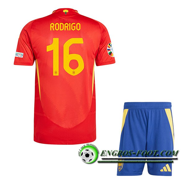 Maillot Equipe Foot Espagne (RODRIGO #16) Enfant 2024/2025 Domicile
