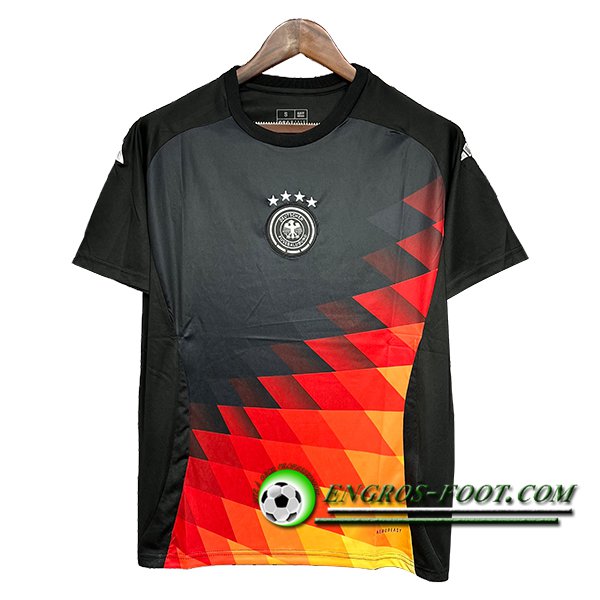Training T-Shirts Allemagne Noir/Rouge/Jaune 2024/2025