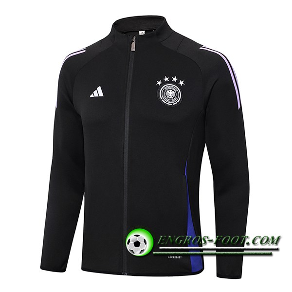 Veste Foot Allemagne Noir/Pourpre 2024/2025
