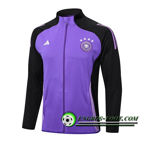 Veste Foot Allemagne Noir/Pourpre 2024/2025 -02