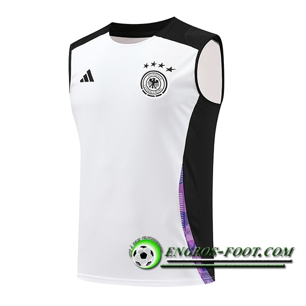 Training Debardeur Allemagne Blanc/Noir/Pourpre 2024/2025 -02