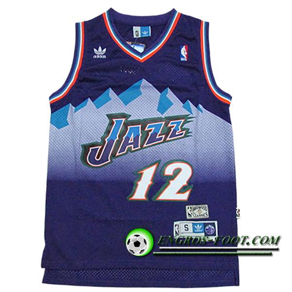 Maillot Utah Jazz (STOCKTON #12) 2024/25 Pourpre/Blanc