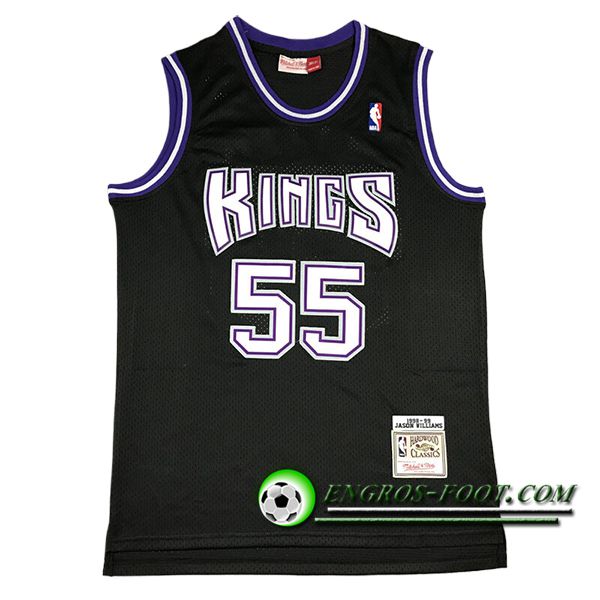 Maillot Sacramento Kings (WILLAMS #55) 2024/25 Noir/Blanc