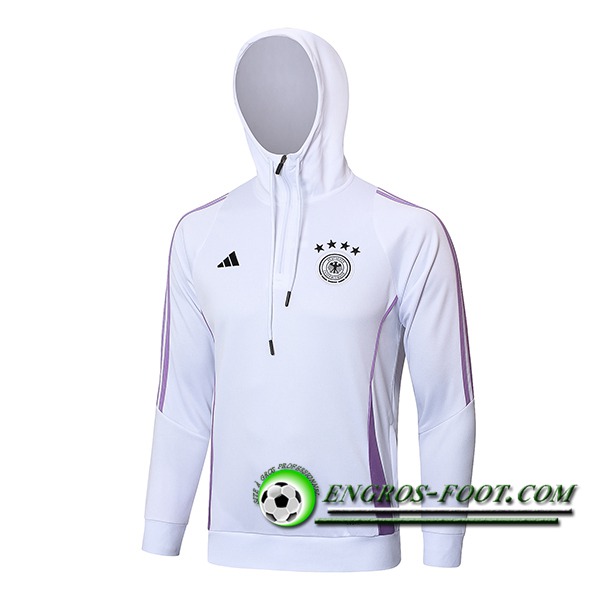 Veste A Capuche Allemagne Blanc/Pourpre 2024/2025
